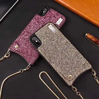 Wallet Purse Case Bling Mobile Cell Phone Case For iPhone 6 6s 7 8 Plus XS XR XS Max With Card Holder with Long Chain
Wallet Purse Case Bling Mobile Cell Phone Case For iPhone 6 6s 7 8 Plus XS XR XS Max With Card Holder with Long Chain