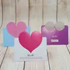 wholesale Alibaba valentine cake Gift heart shape card love paper Greeting Card valentine day birthday gift card