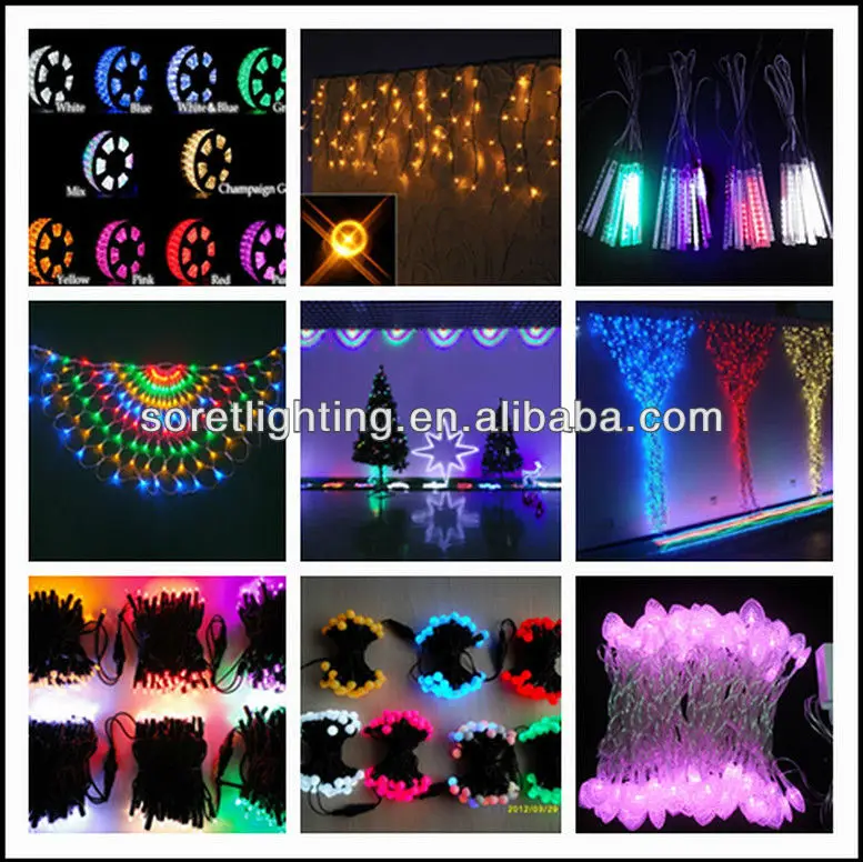 led christmas meteor shower lights led rain drop lights