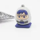 High quality 3d PVC cartoon keychain animals rubber keyrings