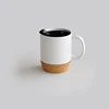 12oz Stoneware can shape coffee mug with cork base