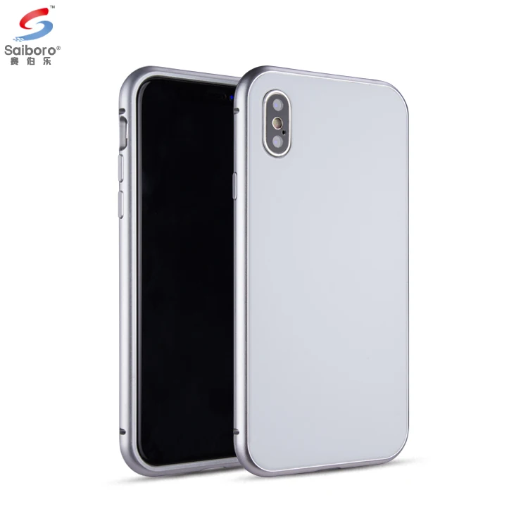 Saiboro Metal Magnetic Adsorption Mobile Cover For Iphone X Tempered Glass Phone Case, 5 colors
Saiboro Metal Magnetic Adsorption Mobile Cover For Iphone X Tempered Glass Phone Case, 5 colors