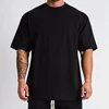 Chines manufacturer men's clothes oversized hiphop longline velour t shirt