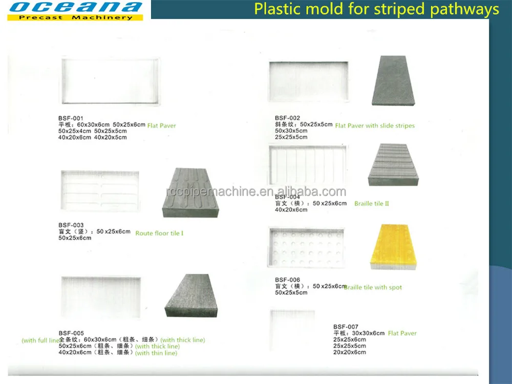 Plastic concrete paver molds for sale with irregular shap