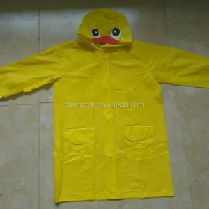 kids cute yellow raincoat