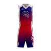 New And Best Basketball Jerseys Style Design Your Own Basketball Uniform Color Red White And Blue Sublimation Basketball Wear