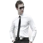 100% cotton Men's long sleeve White dress shirt,french cuff dress shirt,business shirt