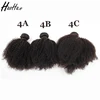 top quality afro kinky curly 4a/4b/4c hair weft double no shedding no tangle Mongolian virgin hair