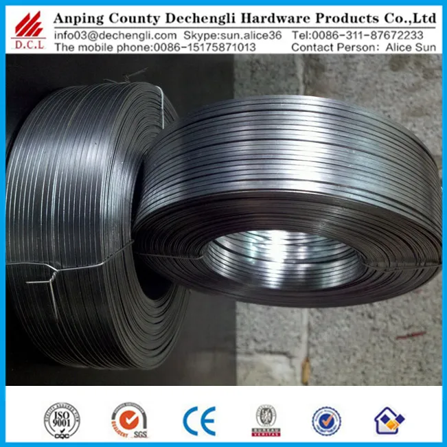 Hebei Anping ISO9001 factory Flat stitching wire/Copper coated stitching wire/galvanized flat wire