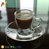 3 oz bulk shot glass set for coffee espresso tea or juice with saucer