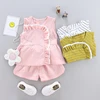 Hot sale high quality beautiful girls summer children clothes online with different colors
