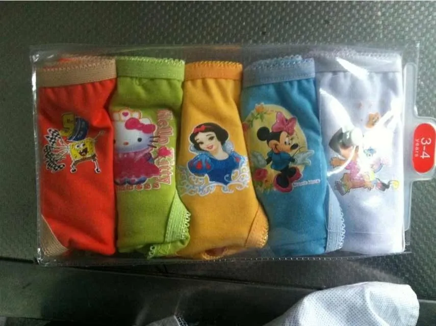 USD 0.40 Cheap Hot Selling Comfortable Colorful Little Kids Panties
