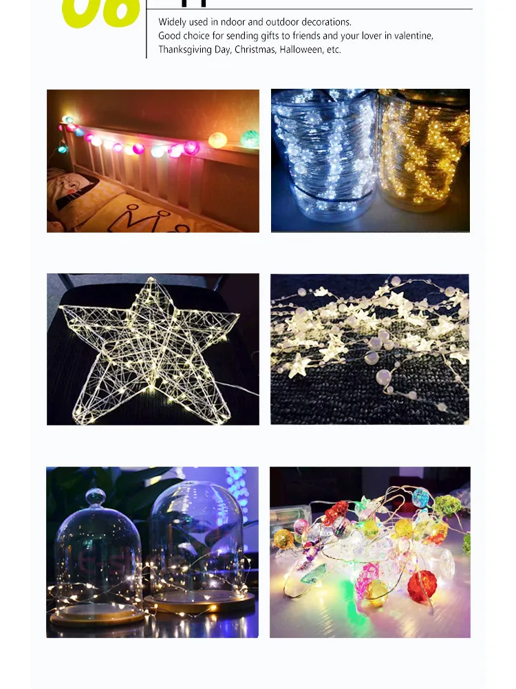 Christmas yellow battery operated closet lights pull string Made in China wedding decoration