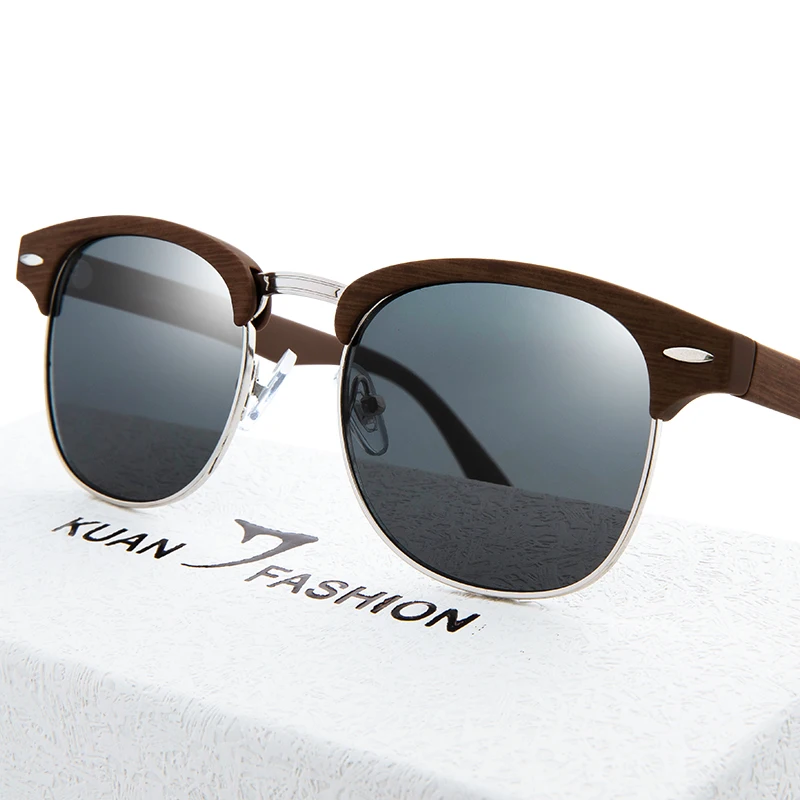 KUAN FASHION Brand 2019 Custom Designer UV400 Sun Glasses Half Frame Polarized Sunglasses Men Women
KUAN FASHION Brand 2019 Custom Designer UV400 Sun Glasses Half Frame Polarized Sunglasses Men Women