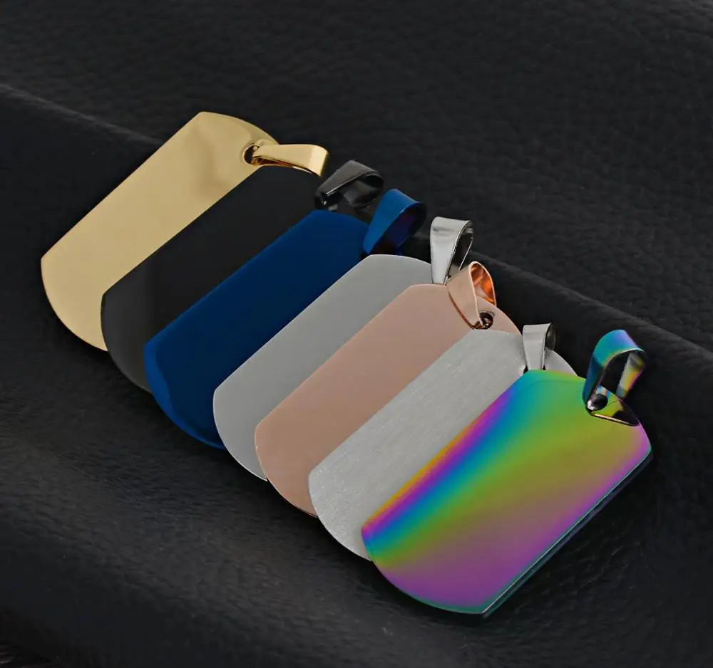 Hotsale Making Jewelry Diy Accessories Custom Necklace Metal Stainless Steel Blank Dog Tag Shape Charm Pendant, Silver,black,gold,blue,rose gold,
Hotsale Making Jewelry Diy Accessories Custom Necklace Metal Stainless Steel Blank Dog Tag Shape Charm Pendant, Silver,black,gold,blue,rose gold,