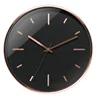 modern design clock round shape 3D numerals dial and rose gold hands wall clock for home decor