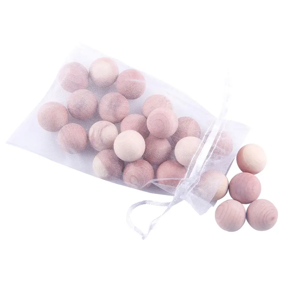

2020 Amazon Hot Sale CedarBall With Good Quality And Moth American Cedar balls Storage Accessories Red Cedar Wood Ball