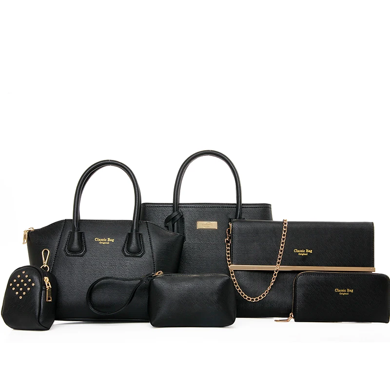 Fashion Simple Genuine leather Shoulder bag 6 Pieces set Tote Bags Women Handbags, Black,gray,blue,red or as customers' requirement
Fashion Simple Genuine leather Shoulder bag 6 Pieces set Tote Bags Women Handbags, Black,gray,blue,red or as customers' requirement
