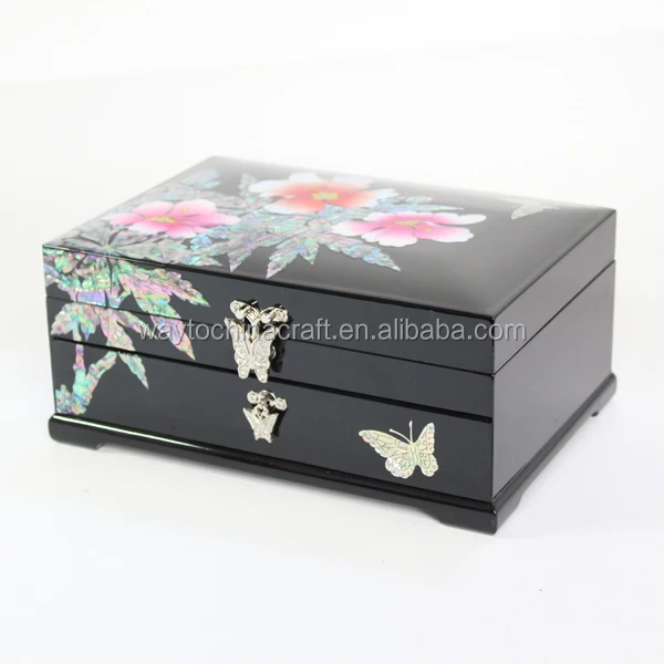 luxury handmade chinese wooden jewelry box