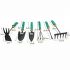 6 pcs iron and rubber handle garden tool mini garden tool set