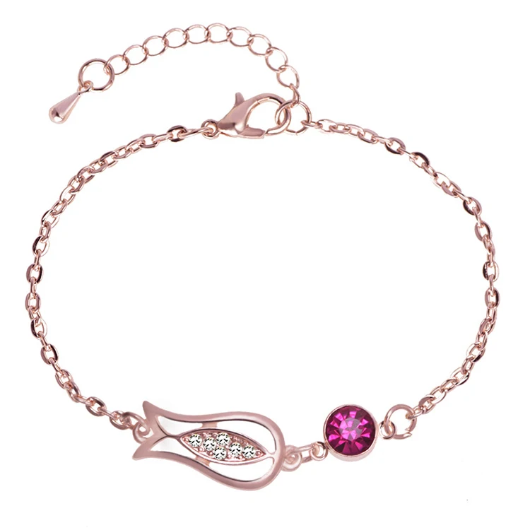 Vintage Rose Gold Cute Fish Charm Bracelet Women Crystal Bracelet For Fashion Jewelry Wholesale (KB8095), As picture
Vintage Rose Gold Cute Fish Charm Bracelet Women Crystal Bracelet For Fashion Jewelry Wholesale (KB8095), As picture