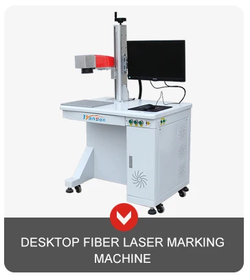 Transon 2020 New Design 20W Fiber laser Marking Machine Mini Type for DIY Art and Craft Metal Silver Gold Aluminum