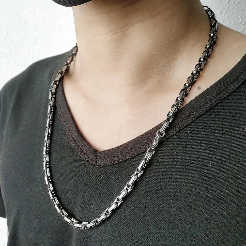 Man Fashion Jewelry Stainless Steel Black Color Punk Power Male Chain 23inch Necklace 5mm Wide With No Charms Wholesale, Golden
Man Fashion Jewelry Stainless Steel Black Color Punk Power Male Chain 23inch Necklace 5mm Wide With No Charms Wholesale, Golden