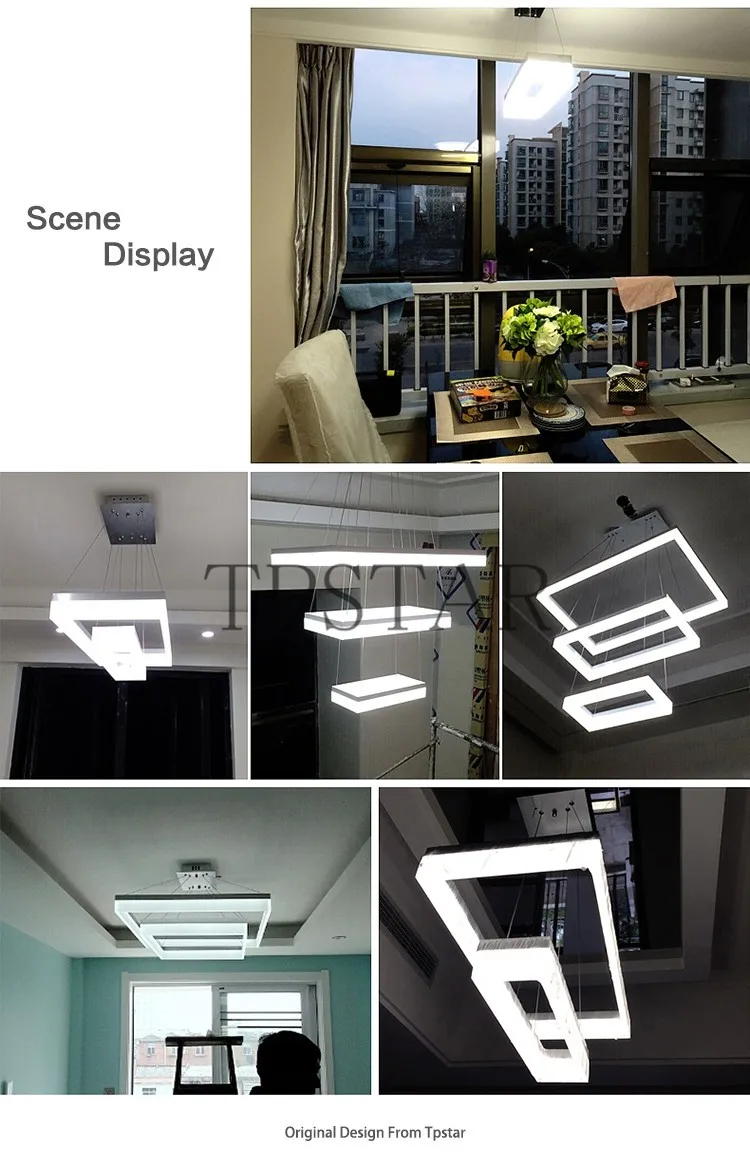 Moderne acryl führte kronleuchter lichter mode wohnzimmer ...