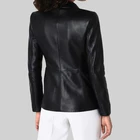 P18E007BW Hot sale up to date fashion genuine lamb nappa leather jacket for women all seasons