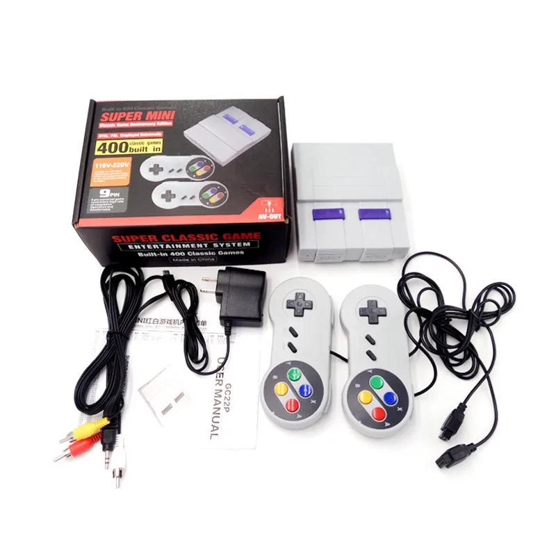 Built in 400 Retro Game Console Portable Family Computer 8 Bit TV Game Console 2 Controller Video Games Consoles Retro, Gray
Built in 400 Retro Game Console Portable Family Computer 8 Bit TV Game Console 2 Controller Video Games Consoles Retro, Gray
