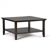 Wide Rustic Square Coffee Table