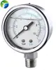 2 inch 50mm 10 BAR 150 PSI Bottom connection liquid filled pressure gauge 2 inch stainless steels manometers