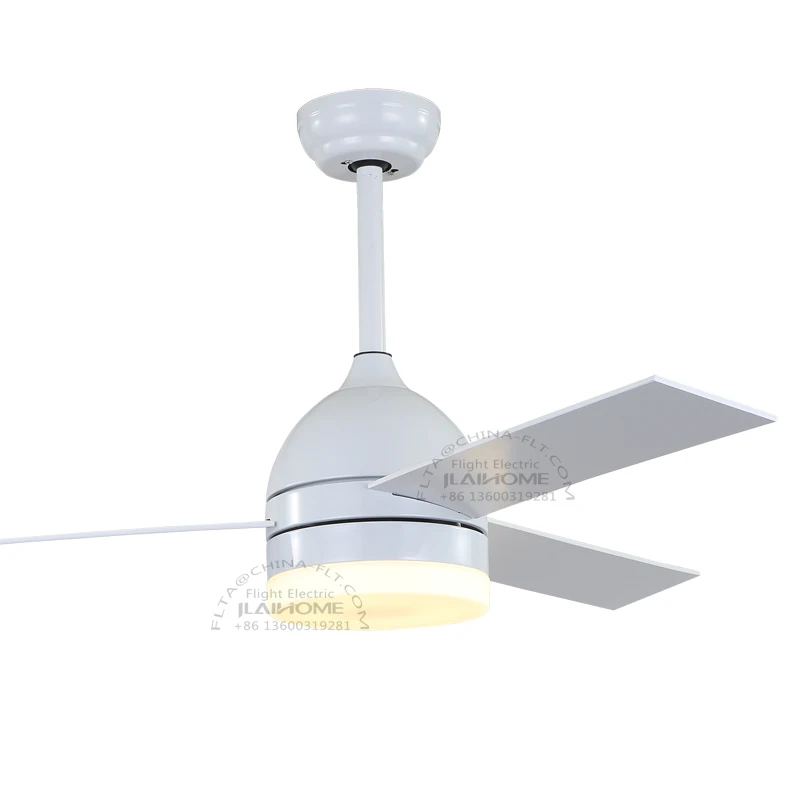 China Factory Made Ac Dc 52 Inch White Ceiling Fan With Lights