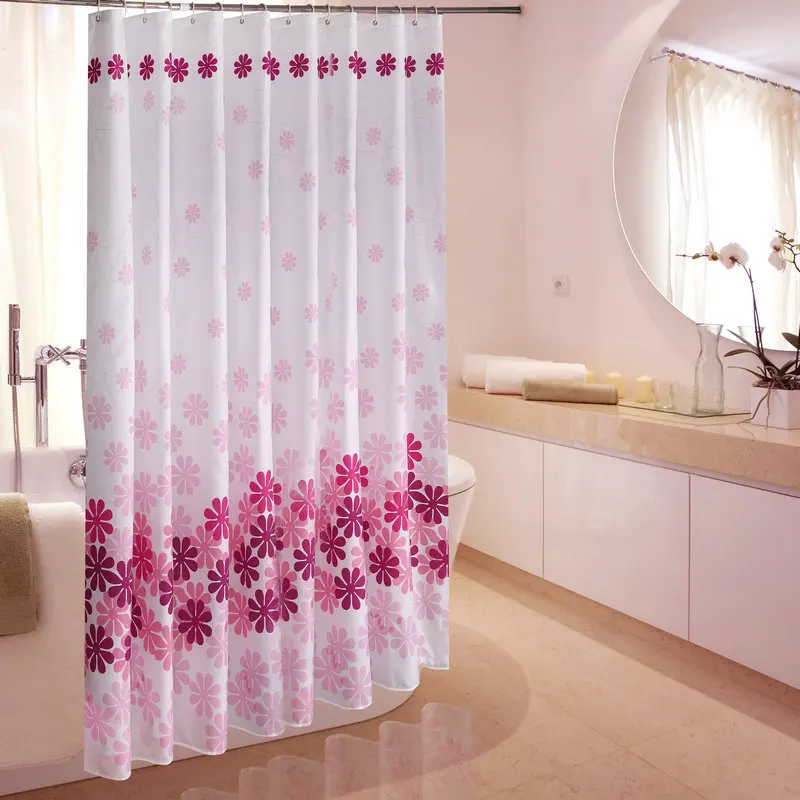 wholesale thick luxury polyester Fabric pink flower shower curtain for bathroom, Customized color
wholesale thick luxury polyester Fabric pink flower shower curtain for bathroom, Customized color