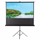 16:9 110inch High Quality Portable projection screen on tripod stand for outdoor movie