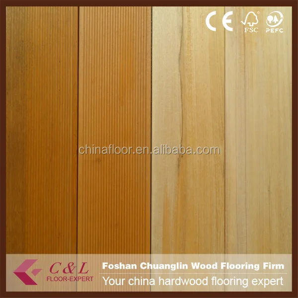 C&L natural color balau cheap price interlocking hardwood decking