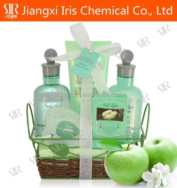 shower gel, bath gift set with apple falvor