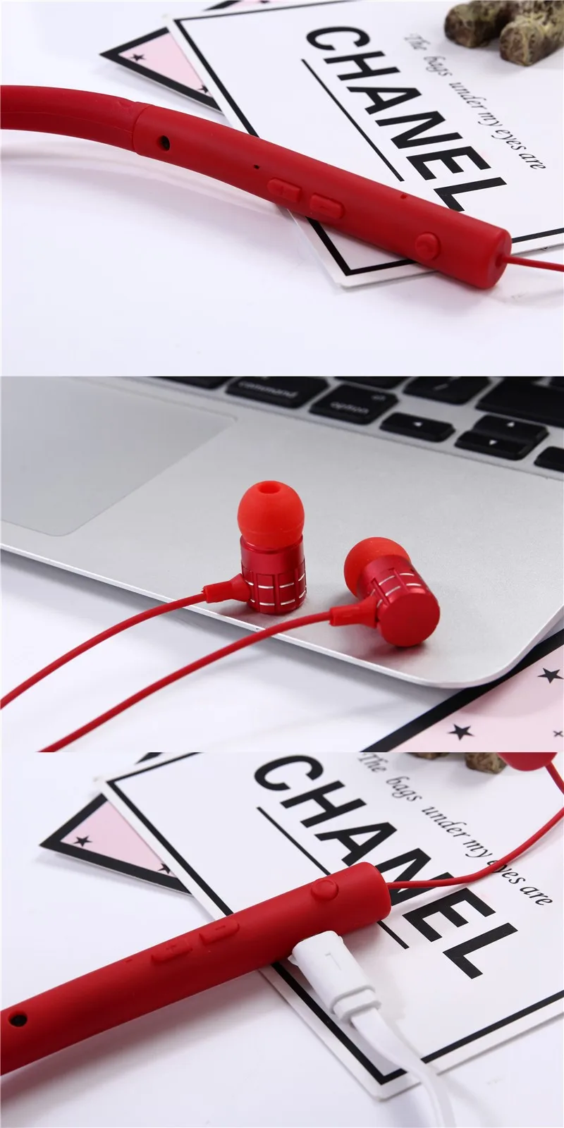 Wireless Portable Stereo Magnet Running Neckband - ANKUX.COM