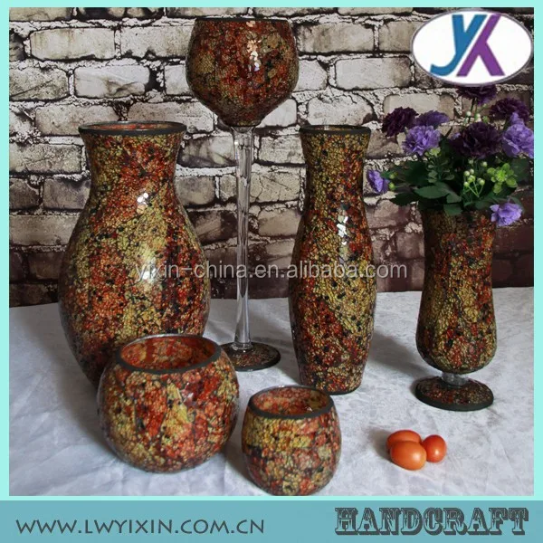 mosaic ikebana vase