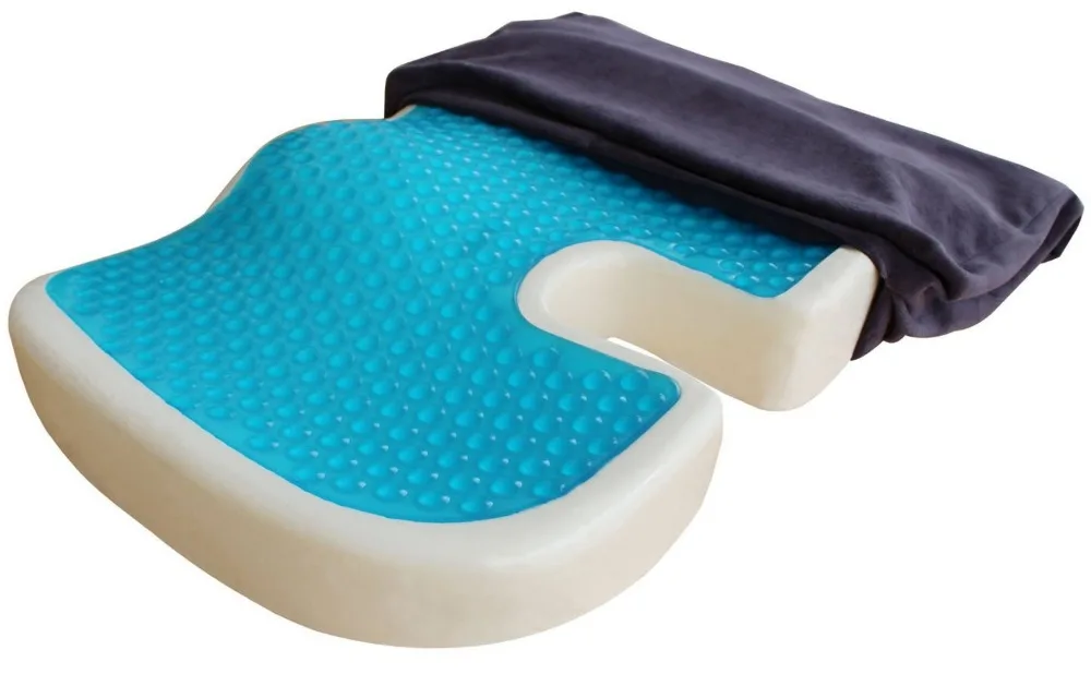 Gel Seat Memory Foam Seat Cushion For Car Outdoor Air Plane