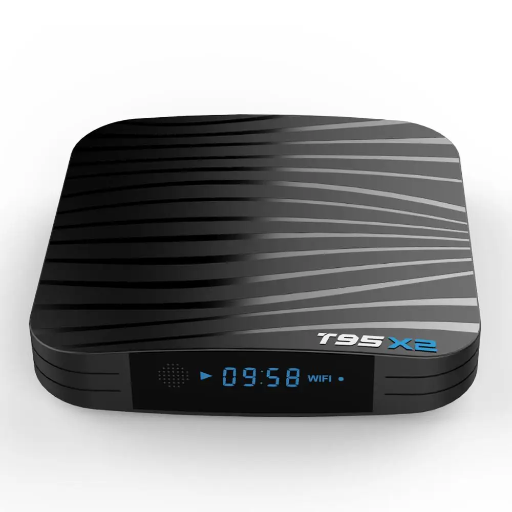 New product T95X2 amlogic s905x2 digital display tv box android 8.1 dual wifi 4GB/32GB 4k for home, Black
New product T95X2 amlogic s905x2 digital display tv box android 8.1 dual wifi 4GB/32GB 4k for home, Black