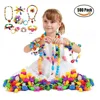 500 Pcs Pop Beads Set DIY Snap Beads with Storage Box