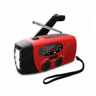 Dynamo AM/FM/NOAA power bank solar hand crank emergency radio with flashlight