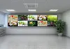 5x1 lcd video wall 1.8mm to 3.5mm ultra thin bezel frame splicing system with internal matrix in the back of the screen