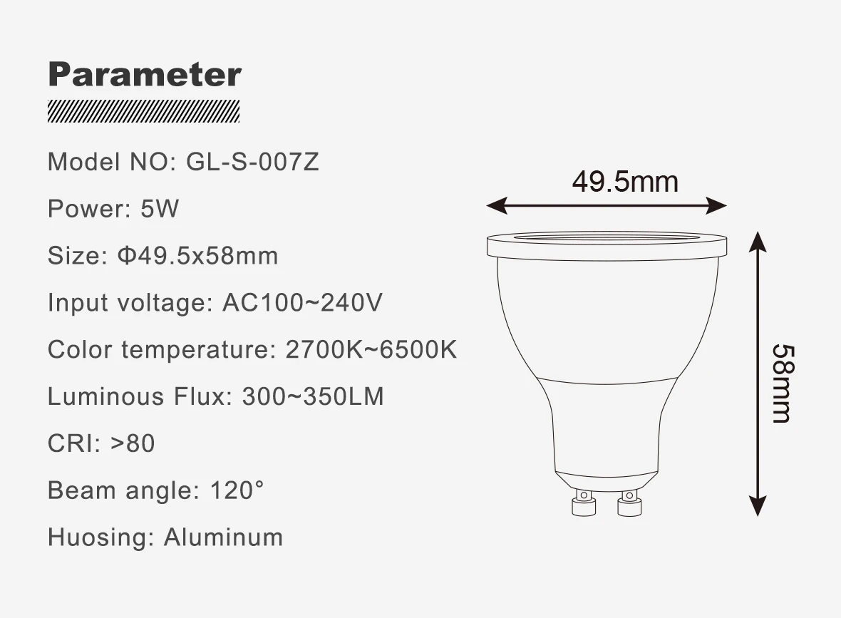 Wi-Fi Smart Zigbee 12V Dc Led Light Bulb With Smart Charge - ANKUX.COM
