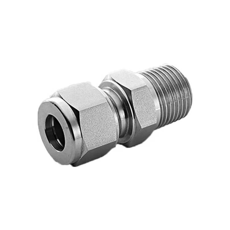 1 4 Npt >> Compression Od 1 4 Npt Straight Male Connector Stainless Steel Tube 1 4 Npt >> Compression Od 1 4 Npt Straight Male Connector Stainless Steel Tube