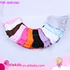 Baby Boutique Wholesale Solid Color Icing Shorts Kint Soft Cotton Baby Double Ruffle Summer Shorts For Girls