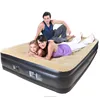 Ice cream Built-in electric air pump inflatable soft bed with flocking