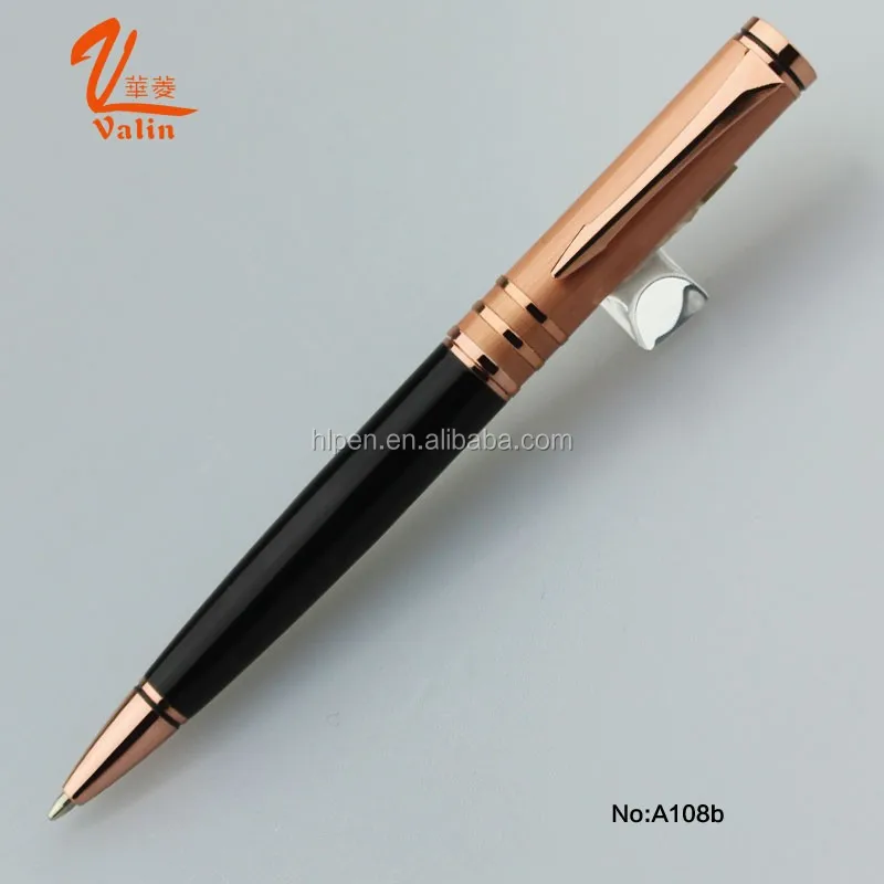 normal cheap rose gold pens body type for promotion