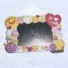 Hot selling popular perfect funny plastic smiley pvc photo frames for cheap Wholesale promotional gift 3D PVC photo frame